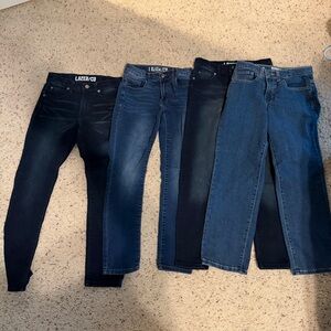 Lazer Kids' Dark Blue and Black Jeans